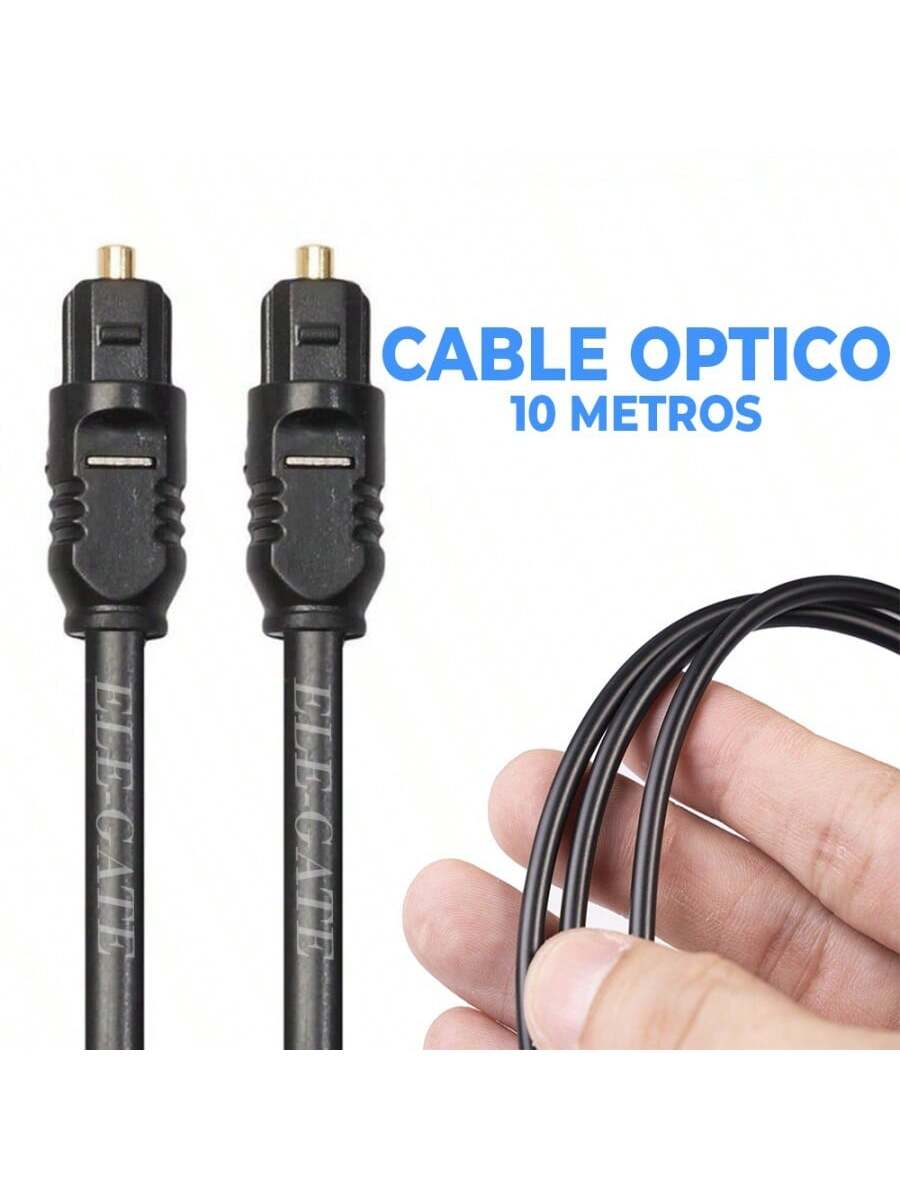 Cable de fibra óptica de alta calidad de 10 m Toslink para
