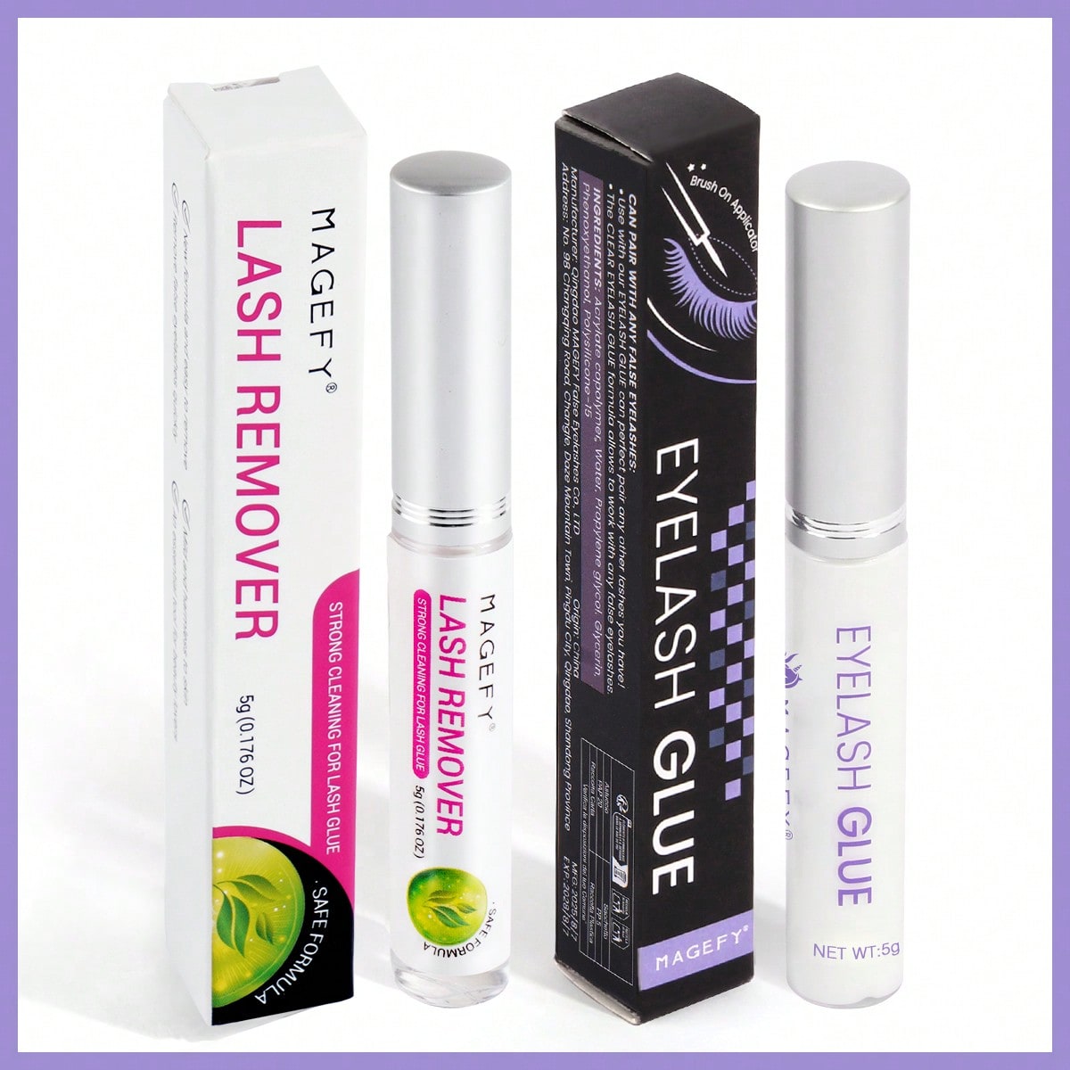 1pc Eyelash Glue&1pc Eyelash Remover Naturally Invisible After Drying,Stick Firmly For Everyday Use For Eyelashes, Travel Essentialslash Glue,Eyelash Glue