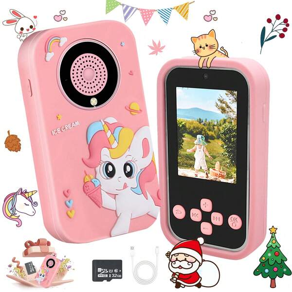 Kids Smart Phone For Boys Girls Gifts Toddler Christmas Birthday Gift For Age 3 4 5 6 Year Old, Kids Cell Phone Toy , Cameras, Alarm Clock,Video, Learning, Music Player, Games,Travel Toy Preschool Learning Toy For Kids