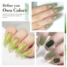 LIMEGIRL 27PCS Kit de ojă gel cu lampă de unghii Set de ojă gel semipermanentă cu strat de bază și strat superior Ojă gel de unghii de culoare strălucitoare, cadou de manichiură pentru femei