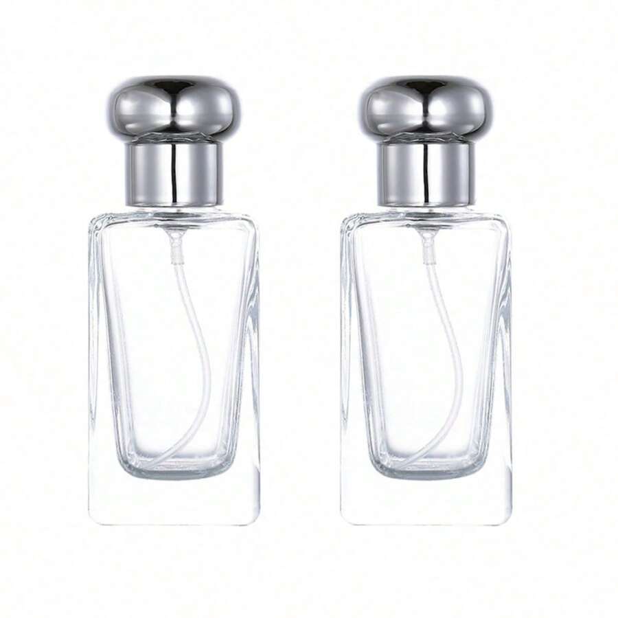 Botella de spray de perfume de 25ML con diseño de hongo, botella de vidrio vacía portátil para empaquetar cosméticos