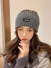 1pc Solid Color Casual Polyester Headband, Autumn/Winter Model - Multicolor - View 12