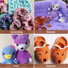 EDCUEBE7 1/2pcs Velvet Soft Yarn, 50g/Pc, 60m/Pc, Handmade DIY Knitting Medium Chunky Yarn Popsicle Yarn, Bulky Polyester Soft Knitting Yarn, Suitable For DIY Crafts, Suitable For Knitting And Crocheting Scarves, Hats, Shoes, Bags, Cushions, Dolls, Blankets, Slippers, Handicraft Crochet Projects