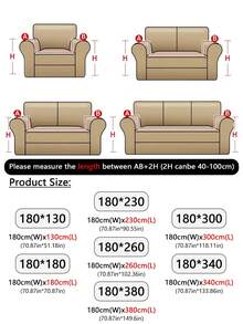 1 Vỏ bọc ghế sofa chống mèo cào mới, cảm giác sang trọng, phù hợp với mọi mùa, chăn sofa có họa tiết hình tròn - màu nâu - Xem 5