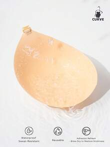 1 Peça Sutiã Adesivo Push-Up Invisível - Almofadas de Silicone Sem Alça com Alça Transparente Destacável para Vestidos Sem Costas e Vestidos de Noiva