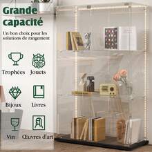 Vitrina de cristal con puertas dobles y cerraduras, moderna vitrina de colección de vidrio de tres capas, vidrio templado transparente de 5 mm, vitrina de cristal vertical, 123 x 78,5 x 35 cm, adecuada para sala de estar, dormitorio