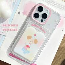 Ốp lưng điện thoại TPU mềm in hình động vật hoạt hình GUCADI 1 chiếc tương thích với iPhone 16/15/14/13/12/11 - Trong sáng - Xem 3