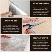 Self-Adhesive Carpet For Cat Scratch Protection (78.7x15.8in Beige), Covers Cat Tower & Couch, DIY Climb Mat Beige - 預設 - 查看 5