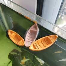 5pcs Realistic Floating Small Boat Decorations For Aquariums, Suitable For Adding A Natural Look Or Scenic Design To Your Fish Tank - Multicolor - View 5