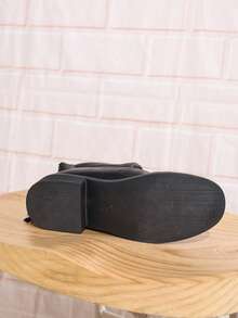 Kniehohe Stiefel für Mädchen in Große Größen, runde Zehenform, über dem Knie, Absatz mit Blockabsatz, Neuheiten Herbst/Winter 2025, geeignet für Petite