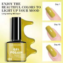 Juego de 27 piezas de esmalte de uñas en gel LIMEGIRL, incluye lámpara de uñas, juego de esmalte de uñas en gel semi-permanente con base y top coat, colores vibrantes, set de regalo de cuidado de uñas para mujeres - Multicolor - Ver 3