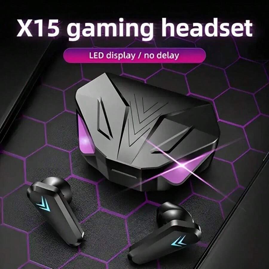 Listen To Victory! New Wireless Earphones For Gaming And Esports In 2024, Professional Noise Cancellation, Compatible With IOS/Android, High Quality With Zero Latency, Providing Ultimate Gaming Sound Effects Anytime, Anywhere! - 黑色 - 查看 1