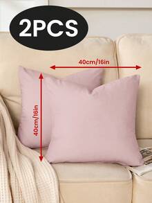 1/2/4 pièces Housses de coussin en velours hollandais de couleur unie, housses de coussin décoratives douces, literie, housses de coussin uniquement sans inserts, fermeture éclair, convient pour le canapé, le lit, la chambre, le salon, la décoration de la maison et divers types de pièces, textiles de maison respirants confortables et douillets - Multicolore - Voir 24