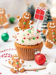 8pcs/16pcs/24pcs/32pcs Christmas Fruit Picks,Santa Claus Fruit Fork And Snowman Doll Design,Cute Fruit Forks For Snacks,Cake, Xmas Table Decoration,Christmas Snack Fruit Fork,Christmas Party Party Fruit Fork,Cute Christmas Fruit Pick