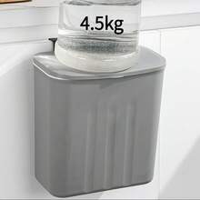 1pc Slimline Wall Mounted Trash Can - High-Capacity, Aesthetically Design With Lid - Space-Saving Garbage Can For Home Use - Perfect For Living Room, Toilet, And Kitchen