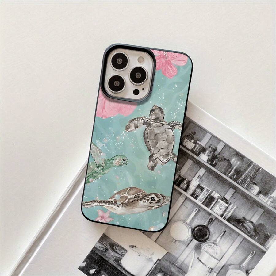 Juego de tres fundas protectoras con diseño estampado y orificios grandes para phone 16 Pro Max, 16, 15 Pro, 14, 14 Plus/14 Pro Max, 13, 13 Pro, 12 Pro, 11/11 Pro. Ideales para regalar en cumpleaños y otras ocasiones especiales. - Negro - Ver 1