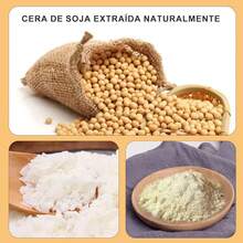 Velas Aromaticas en  Latas, Cera de Soja 100 % Pura, Aromaterapia,Alivio Del Estrés y Relajación, Adecuado para Yoga, Meditación, Navidad, Día de San Valentín - 4 colores C - Ver 5