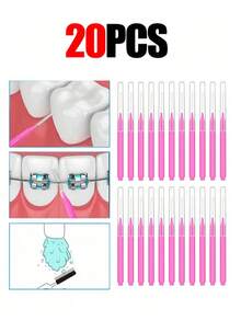 100/50/20/5支装直型牙线刷，适合成人使用，清洁牙缝、正畸矫治器缝隙，清洁牙齿，柔软牙间刷，正畸牙线棒，牙间清洁器。适用于舞会、婚礼、购物、约会、晚宴、团队建设、节日妆容、母亲节礼物、毕业礼物、节日睫毛、锐舞派对等各种场合。 - 紅色 - 查看 15