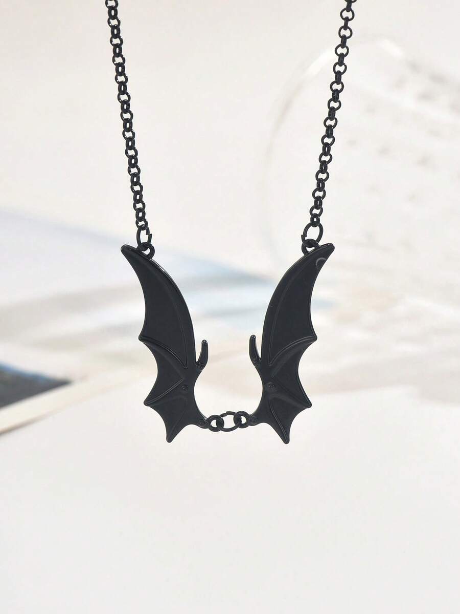 1 Piece Vampire Bat Wings Vampire Gothic Metal Jewelry Necklace ...