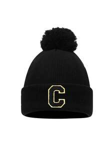 1PC Children A-Z Letter Knitted Caps Girls Hat Kids Beanie Cap Infant Accessories Children Hats Elastic Student Girl Boy Hat