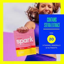 AdvoCare Spark Vitamin & Amino Acid Supplement - Focus & Energy Drink Powder Mix With Vitamin A, B-6, C & E - Also Includes L-Carnitine & L-Tyrosine - Fruit Punch, 14 Stick Packs - Raspberry Lemonade - 查看 3