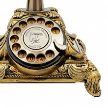Antique Rotary Dial Telephone, European Style Vintage Working Landline Phone, Rotary Dial Phone Decor - 銅色 - 查看 10
