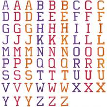 26/78 件 3.8 厘米/1.5 英寸刺绣英文字母熨烫/缝制补丁，服装配饰，夹克，帽子，书籍，背包 - DIY 刺绣贴花 - 多色 - 查看 49