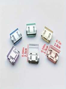 2/4/6/12 对隐形下摆缩短夹、防滑腿部固定夹、无缝下摆扣、防滑鞋塑形工具，非常适合 DIY 服装 - 彩色 - 查看 3