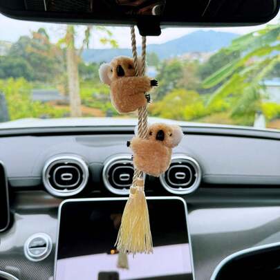 New Creative Cute Car Pendant Interior Decoration High End Car Rearview Mirror Decoration Car Hanging Decoration