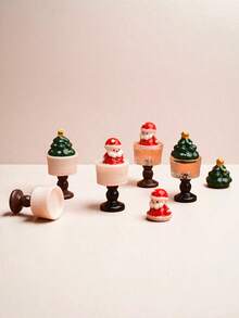 1pc Mini Santa Claus Cup Miniature Food Toy Scene DIY Resin Accessory Decor Dollhouse Toy Accessory - Multicolor - View 8