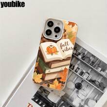 Libros, bufandas, fundas y protectores para teléfono con diseño de hojas de arce y orificios grandes, compatibles con phone 16 Pro Max, 16, 15 Pro, 14, 14 Plus/14 Pro Max, 13, 13 Pro, 12 Pro, 11/11 Pro. Regalos para cumpleaños y festividades - Blanco - Ver 5
