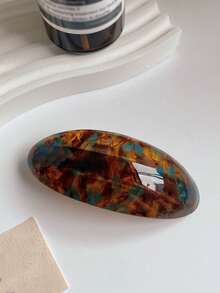 1 szt. Elegancka, owalna spinka do włosów z octanu, uniwersalna, sprężynowa spinka do kucyka, ekskluzywny prezent na Dzień Matki, powrót do szkoły, Święto Dziękczynienia, Boże Narodzenie, spinki do włosów, klamry do włosów, wsuwki do włosów, spinki do włosów