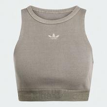 Adidas Originals Regata Esportiva Curta Ajustada de Malha Lavada Feminina JW3586