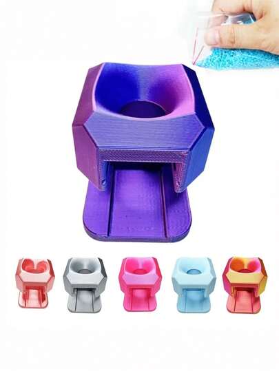 5D DIY Diamond Painting Tool, Round Container Diamond Painting Funnel, = Suitable For Two Different Heights 4.6 Cm / 1.38 Inches,4.9 Cm / 1.93 Inches Small Bottle, Suitable For Diamond Embroidery Accessories, Handicraft Material Arrangement