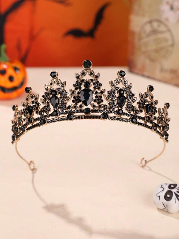 1pc Fashionable & Elegant Alloy Crown Hair Accessory, Suitable For Women Wedding Party