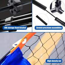 1pc Portable Pickleball Net, Single Player Pickleball Mini Tennis Net