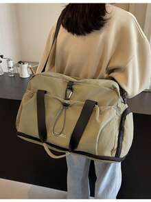 Large Capacity Short Trip Bag For Women, Lightweight Expandable Handbag, Sports Gym Bag, Travel Maternity Hospital Bag