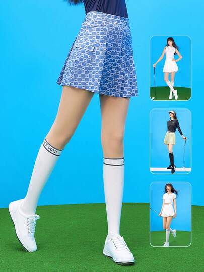 200D/100g Collants de Proteção Solar para Golfe Feminino - Sensação Nua Sem Costura de Seda de Gelo com Proteção UV para Esportes e Roupas Esportivas