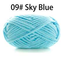 EDCUEBE7 1/2pcs Velvet Soft Yarn, 50g/Pc, 60m/Pc, Handmade DIY Knitting Medium Chunky Yarn Popsicle Yarn, Bulky Polyester Soft Knitting Yarn, Suitable For DIY Crafts, Suitable For Knitting And Crocheting Scarves, Hats, Shoes, Bags, Cushions, Dolls, Blankets, Slippers, Handicraft Crochet Projects