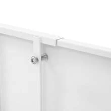 ZhdnBhnos Kitchen Cupboard White Countertop Desk Adjustable Expandable Cabinet Shelf Organizer Storage Spice Rack - White - View 4