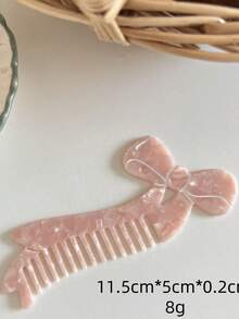 新款独特设计水果造型发梳，趣味冰淇淋汉堡梳，可爱彩色发梳，女士美发造型套装，理发沙龙美容旅行必备，美发工具及发饰