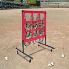 9-Hole Multi Functional Golf Practice Baseball Practice Net Polyester&Iron Red - Red - View 5