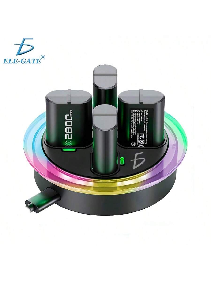 Cargador de 4 baterías para Xbox que incluye 4 baterías