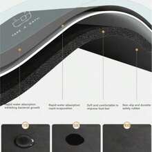 1 pièce Tapis de séchage de couleur unie, tapis antidérapant absorbant résistant à l'usure pour machine à café, tapis de drainage en diatomite doux, tapis de drainage, tapis à café, tapis de bar et de restaurant, tapis pour animaux de compagnie, tapis pour la vaisselle, tapis de salle de bain, tapis de plan de travail pour la décoration de la table à manger, fournitures de cuisine pour la maison