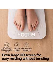 PHILIPS BBL70183AE/93新安怡智能數顯電子秤 高精度家用體脂健康管理 加大防滑面積 智慧開機自動測量 雪山白 - 雪山白 - 查看 4