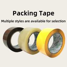 3PCS/1PC 4.8cm/1.89 Inches Wide Packaging Tape, Yellowish-White Transparent Packaging Tape, Brown Packaging Tape, Suitable For Light And Heavy Packaging. The Width Of The Tape Roll Is 4.8cm/1.89 Inches, And The Length Is 60 Meters /60 Yards And 100 Meters/Yards. There Are Multiple Specifications To Choose From.