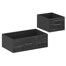 Cómoda para TV con estación de carga y estantes abiertos, cómoda de tela con 9 cajones y cubierta de madera, amplia cómoda de almacenamiento para sala, pasillo y entrada (39 x 11.8 x 33.9 pulgadas) - Negro - Ver 6