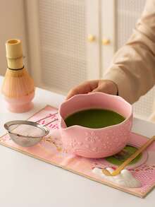 Bộ ấm trà Matcha Sakura 1 cái/2 cái/4 cái/5 cái mới, Bộ dụng cụ pha trà Matcha chất lượng cao bao gồm bát Matcha, que đánh trứng, giá đỡ, thìa tre, rây lọc, Thích hợp cho người yêu thích Matcha và người mới bắt đầu, Quà tặng tuyệt vời cho Ngày của Mẹ, Người cao tuổi - Nhiều màu - Xem 5