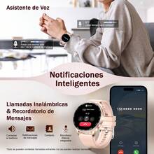 Smartwatch unisex con auriculares inalámbricos TWS, pantalla táctil completa de 1,39", resolución de 360*360, batería grande de 280mAh, compatible con llamadas y notificaciones inalámbricas, compatible con iOS y Android, regalo de cumpleaños - Multicolor - Ver 8