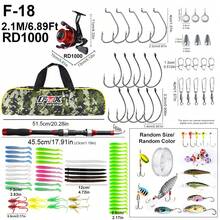 FTK Fishing Rod And Reel Combo, Fishing Rod, Telescopic Fishing Rod Kit With Spinning Reel, Telescopic Fishing Rod With Carrying Bag, Suitable For Freshwater And Saltwater - Perfect For Both Beginners And Professional Anglers! - Multicolor - View 11